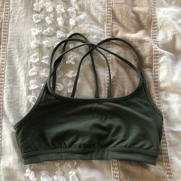 Olive green athleta sports bra - Picture 1 of 2
